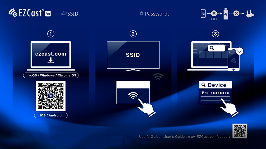 EZCast Pro Dongle startup screen